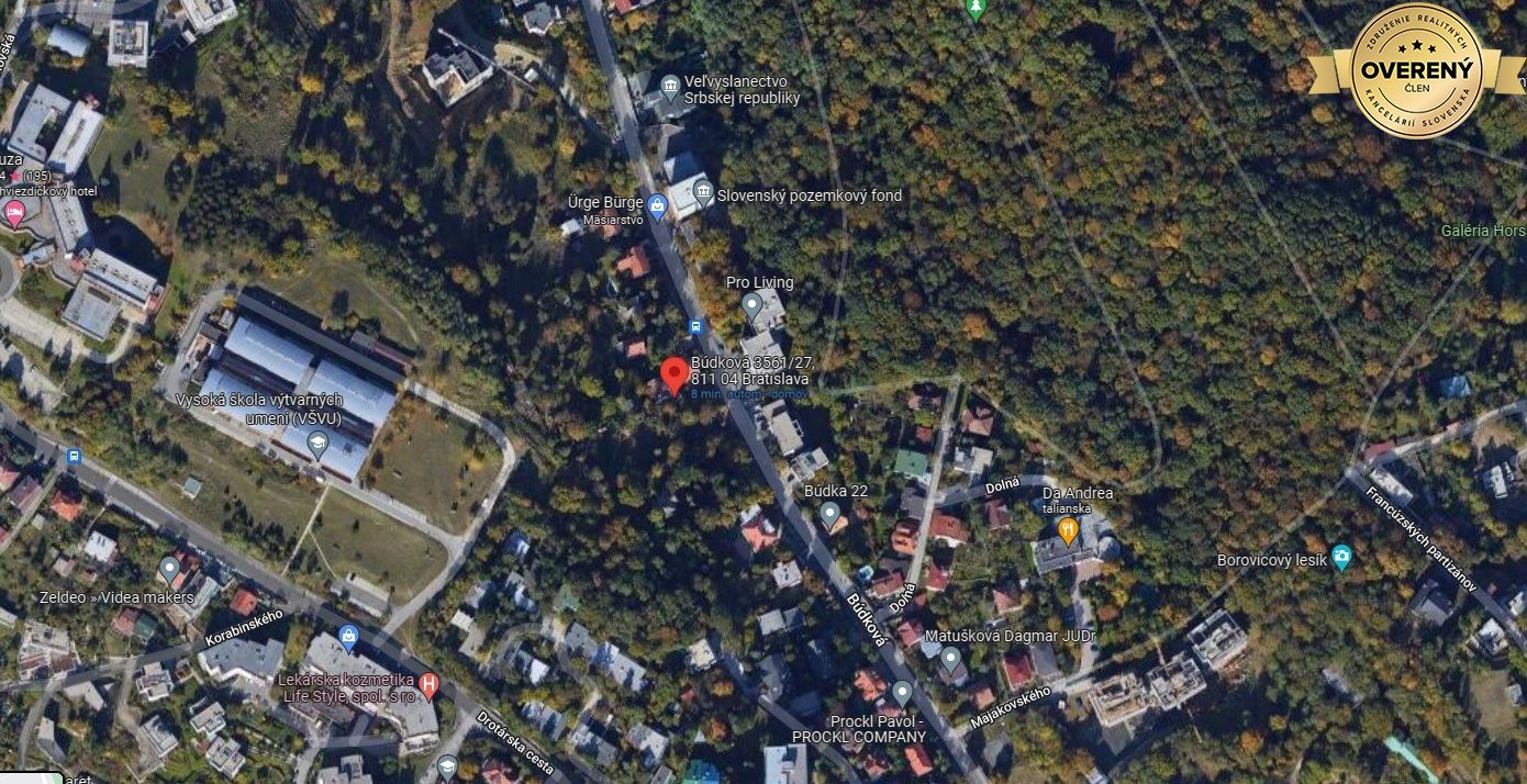 NUERA | FOR SALE Unique plot with old house near Horský park, Budkova 