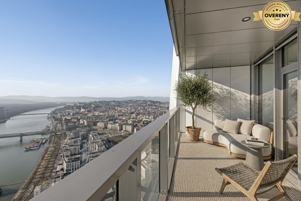NUERA︱EUROVEA TOWER - Penthouse 3-bed. apt. Danube view, 44th