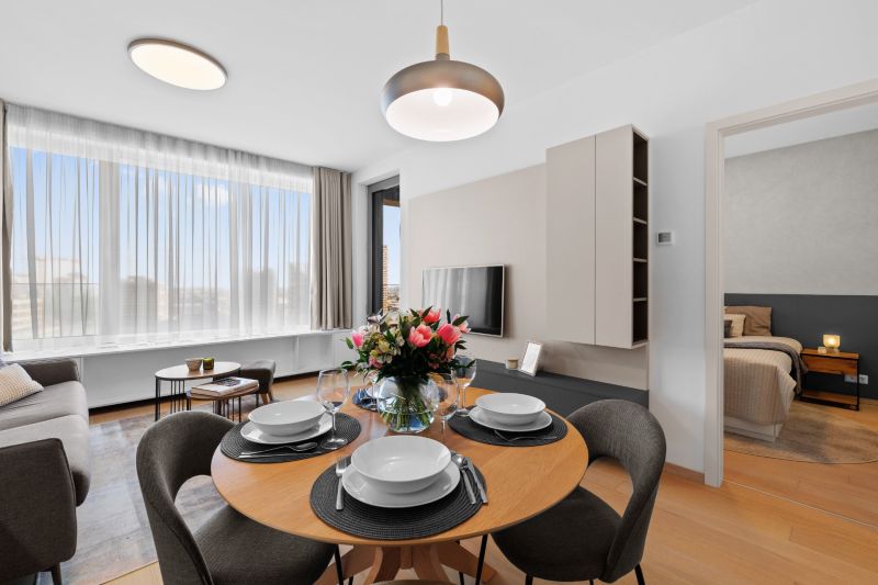 NUERA︱SKY PARK luxury furnished 2-room apartment on 15th floor